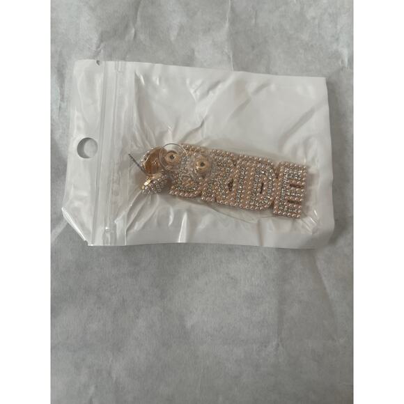 Skilkly Bride Set Straw Purse & Earrings NWT Bridal Set - Picture 4 of 11